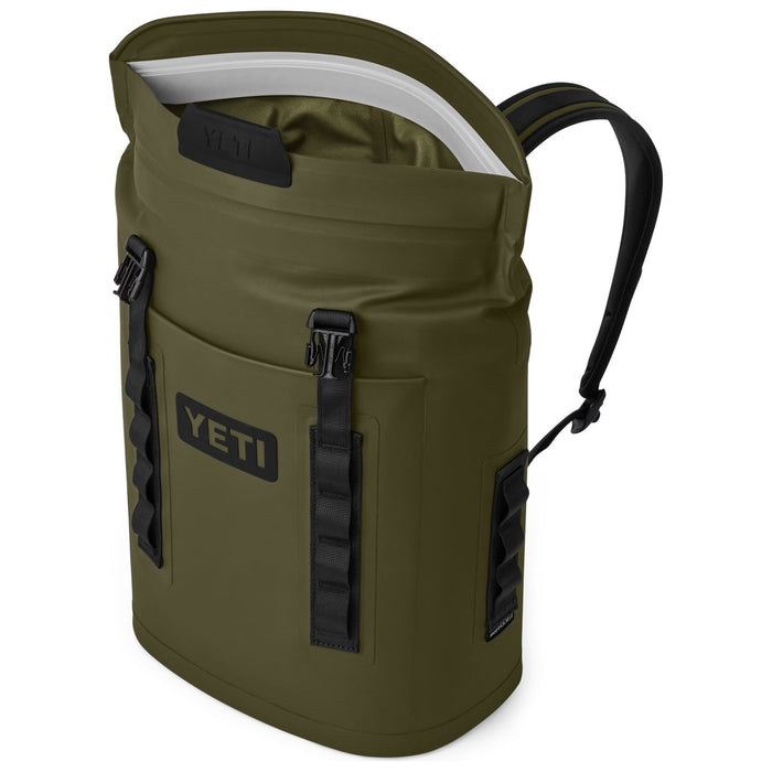 YETI Hopper M12 Backpack Soft Cooler Olive / Black Image 03