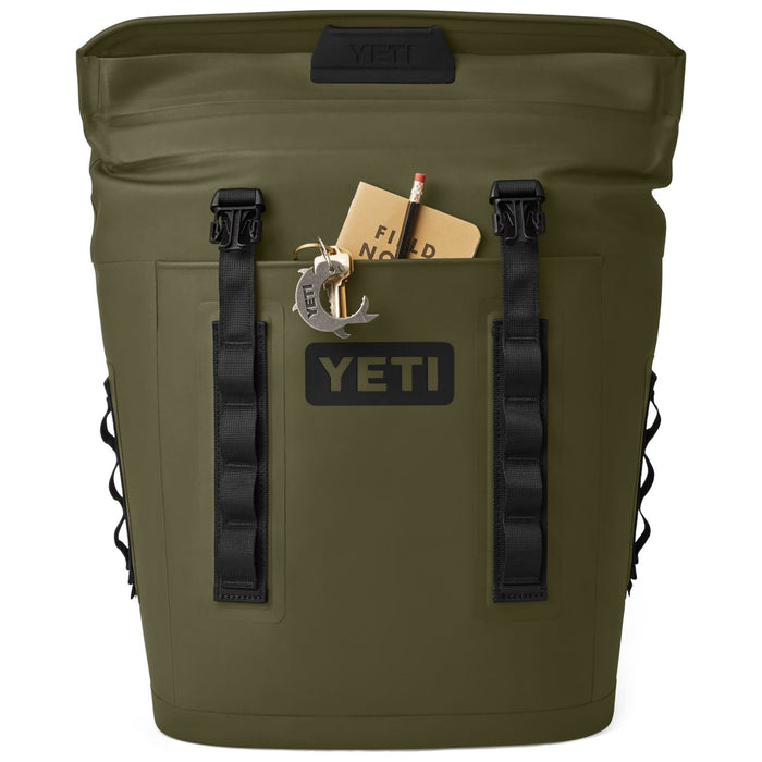 YETI Hopper M12 Backpack Soft Cooler Olive / Black Image 08