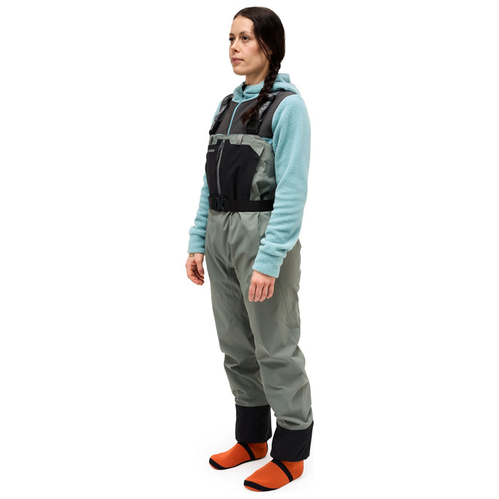 Grundens Women's Bedrock Stockingfoot Wader Sagebrush Image 04