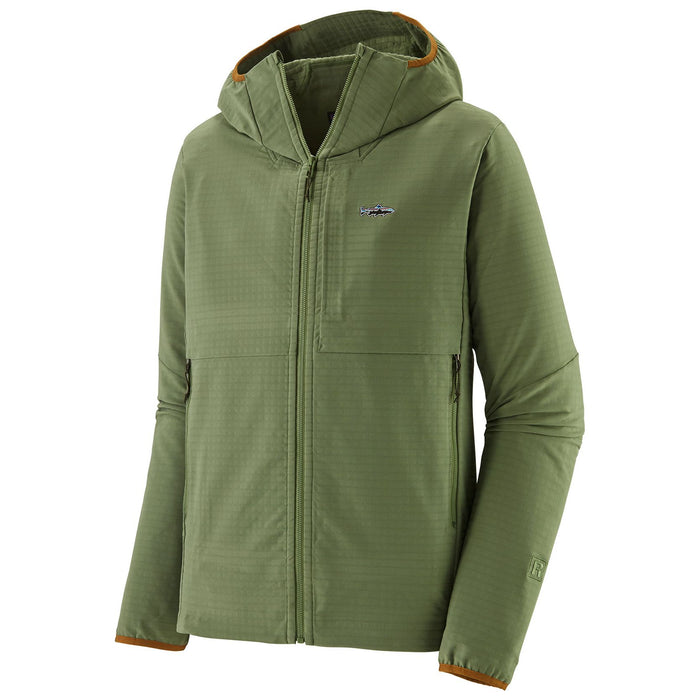 Patagonia Men's R1 TechFace Fitz Roy Trout Hoody Terrain Green Image 01