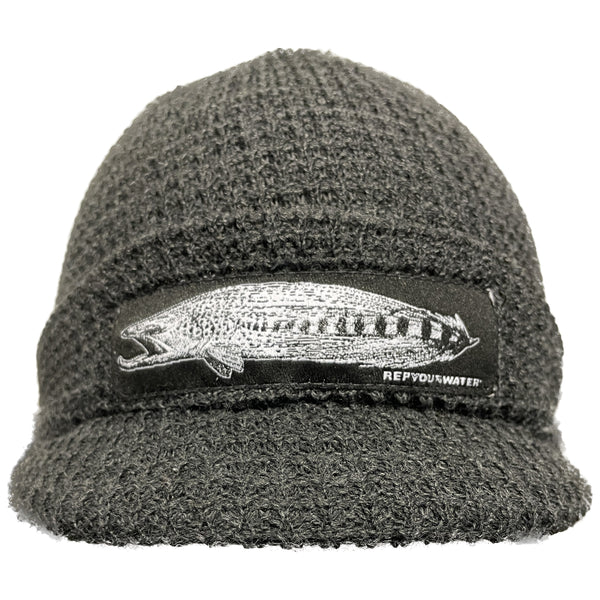 Rep Your Water Salmo Streamer Brimmed Knit Hat — TCO Fly Shop