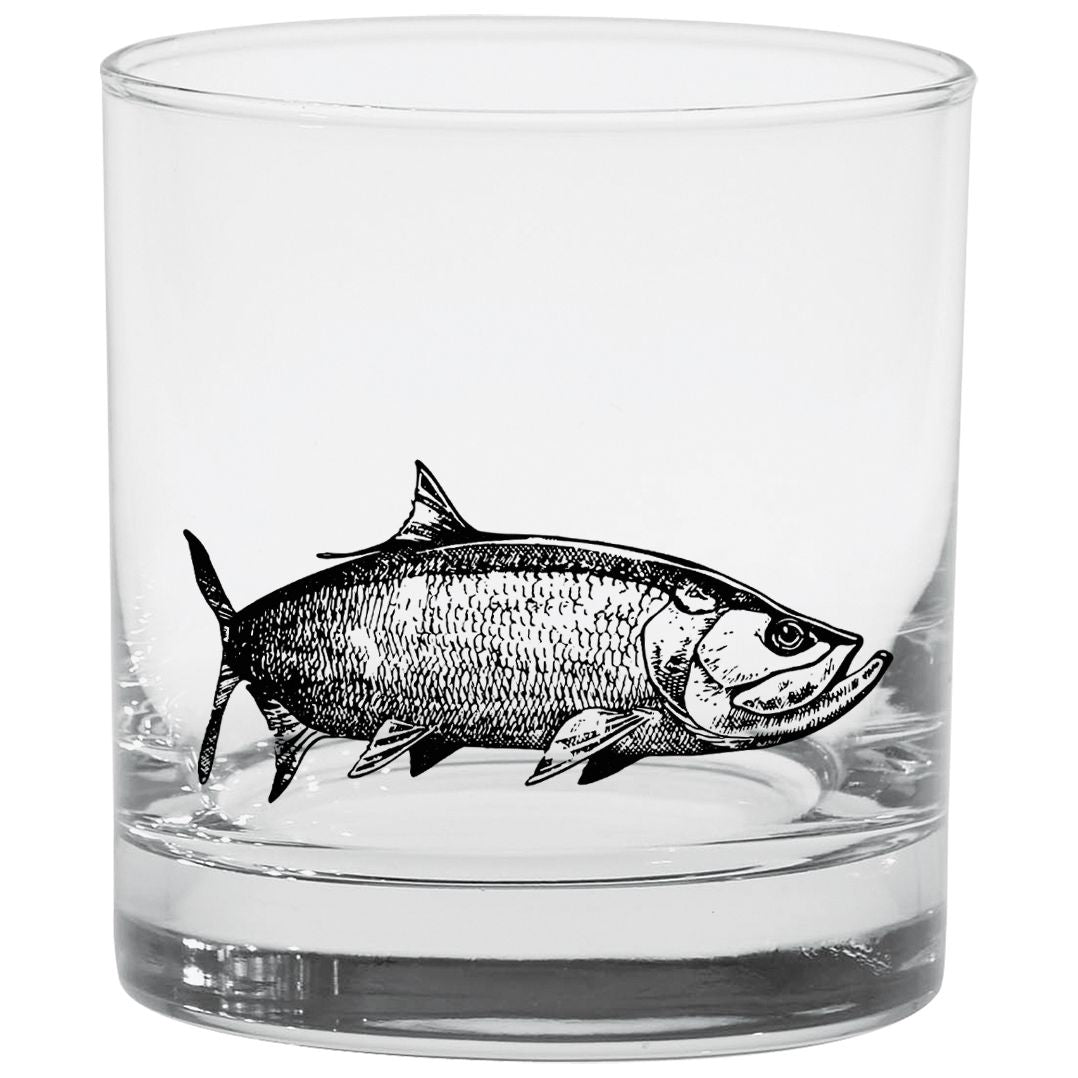 Rep Your Water Silver King Old Fashioned Glass — TCO Fly Shop