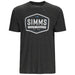 Simms Fly Patch T-Shirt Charcoal Heather Image 01