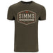 Simms Fly Patch T-Shirt Loden Heather Image 01