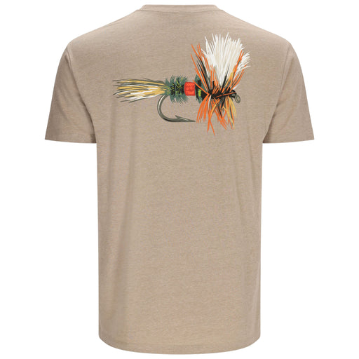 Simms Royal Wulff Fly T-Shirt Oatmeal Heather Image 01