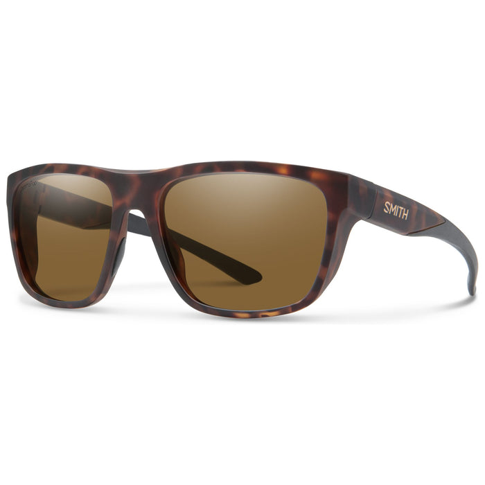 Smith Barra Sunglasses Matte Tortoise ChromaPop Glass Polarized Brown