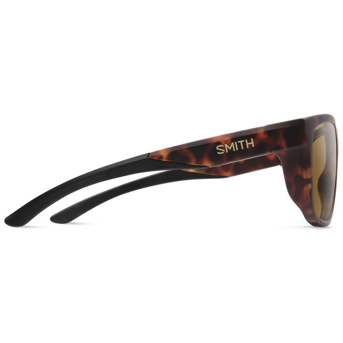 Smith Barra Sunglasses Matte Tortoise ChromaPop Glass Polarized Brown