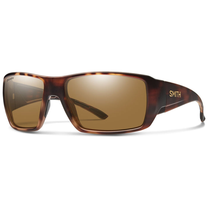 Smith Guide's Choice XL Sunglasses Matte Havana ChromaPop Glass Polarized Brown