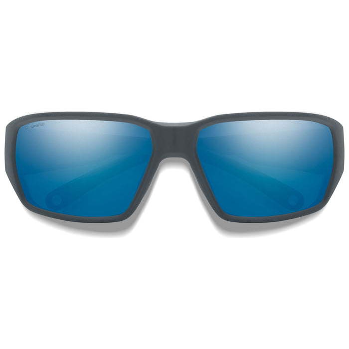 Smith Hookset ChromaPop Sunglasses Matte Slate ChromaPop Glass Polarized Blue Mirror