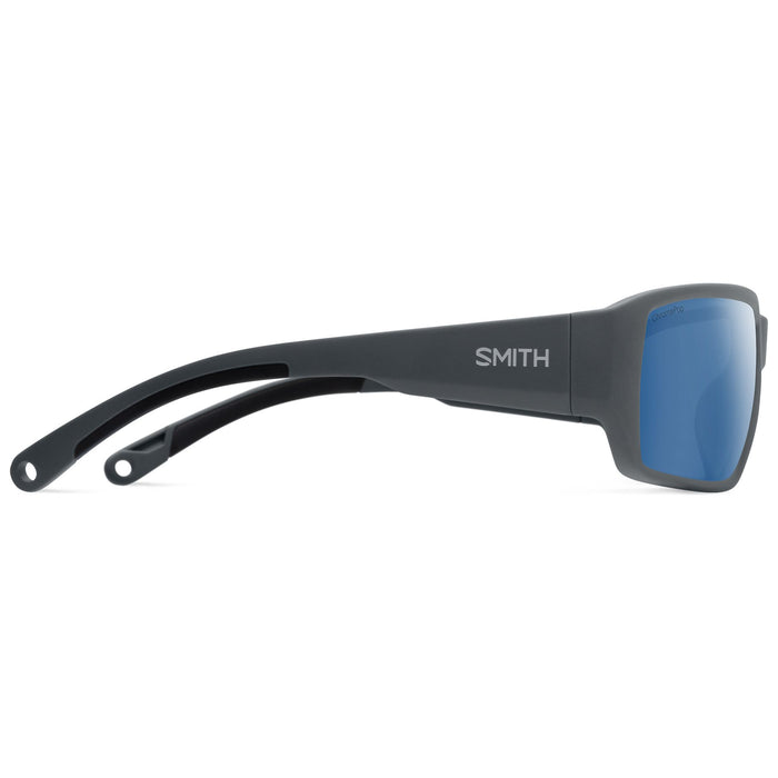 Smith Hookset ChromaPop Sunglasses Matte Slate ChromaPop Glass Polarized Blue Mirror