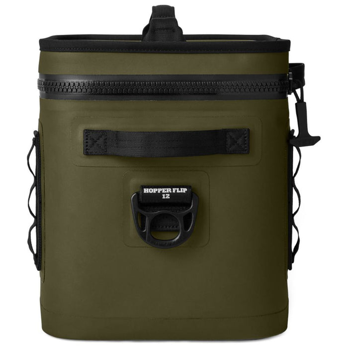 YETI Hopper Flip 12 Soft Cooler Olive / Black Image 02