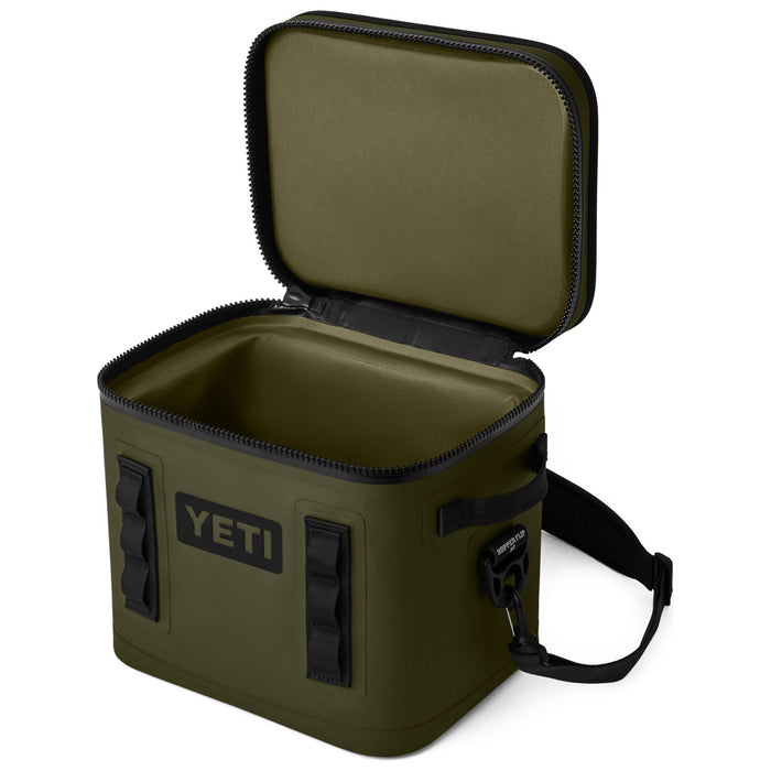 YETI Hopper Flip 12 Soft Cooler Olive / Black Image 03