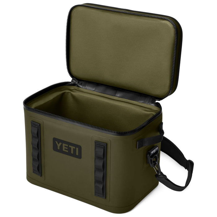 YETI Hopper Flip 18 Soft Cooler Olive / Black Image 03