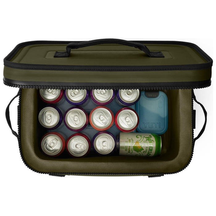 YETI Hopper Flip 18 Soft Cooler Olive / Black Image 06