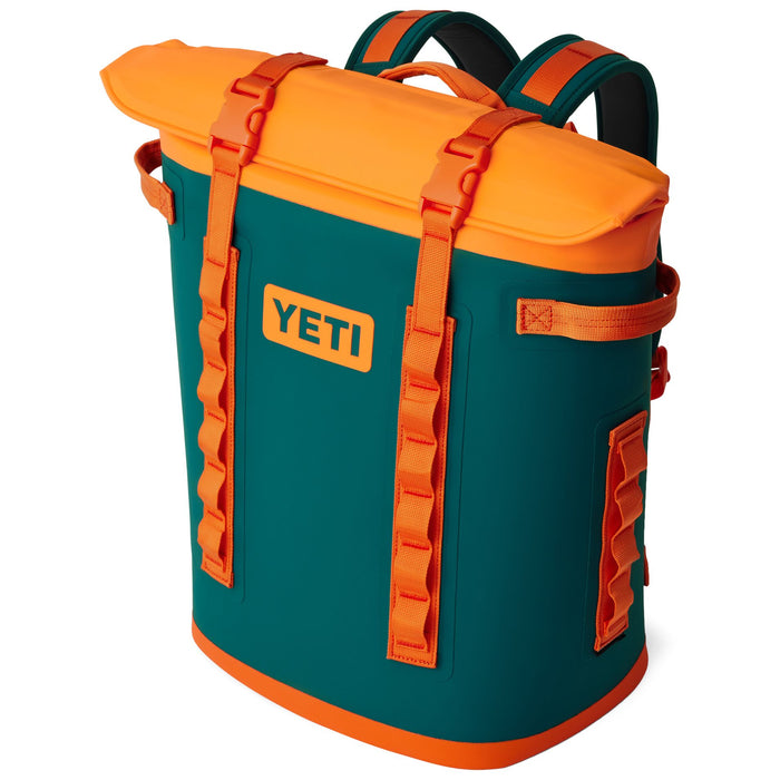 YETI Hopper M20 Backpack Soft Cooler Teal / Orange Image 04