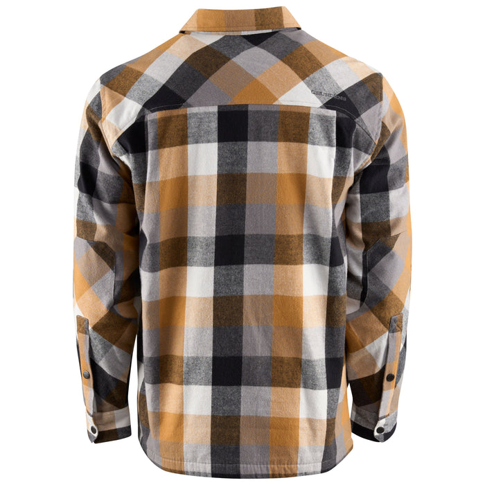 Grundens Men's Bankside Lined Shacket Freestone Plaid Image 03