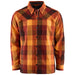 Grundens Men's Bankside Lined Shacket Lobster Plaid Image 01