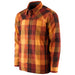 Grundens Men's Bankside Lined Shacket Lobster Plaid Image 02