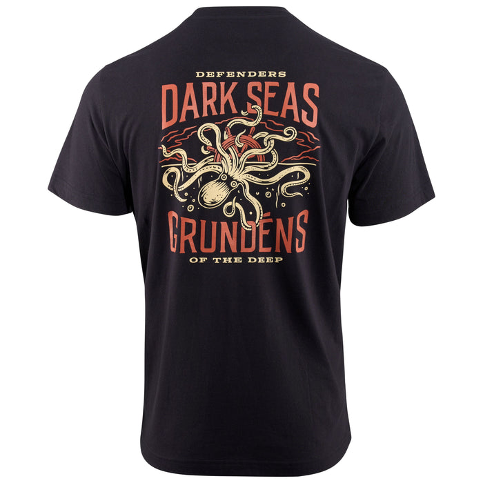 Grundens Men's Dark Seas X Grundens Great Depths SS T-Shirt Black Image 02