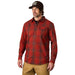 Grundens Men's Dispatch Flannel Shirt Lobster Plaid Image 05