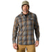 Grundens Men's Dispatch Flannel Shirt Smoke Plaid Image 04