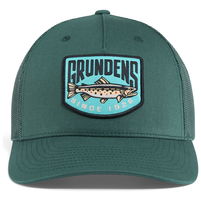 Grundens Trout Patch Trucker Deep Spruce Image 01