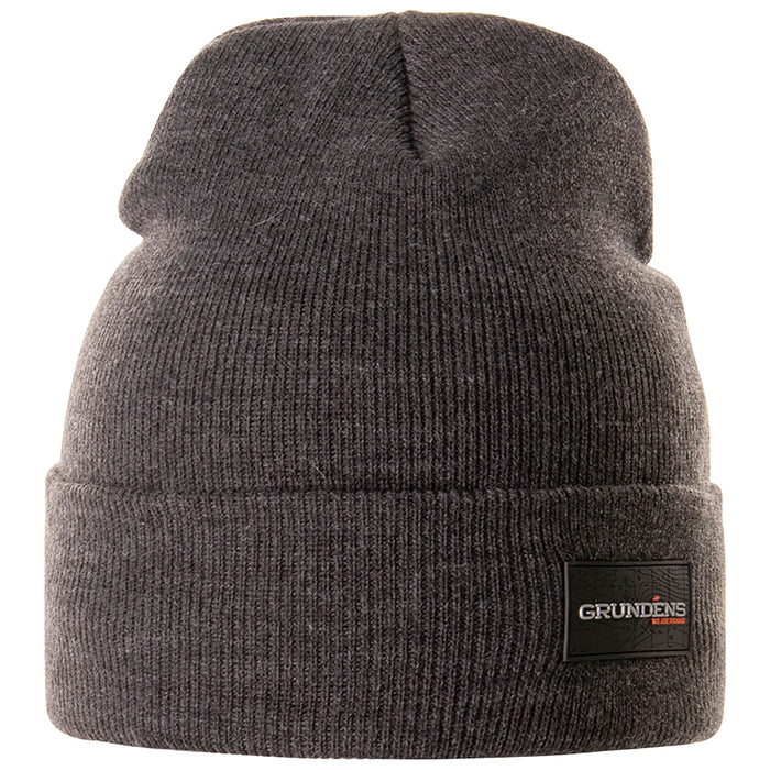 Grundens Watchhouse Beanie Logo Black Heather Image 01