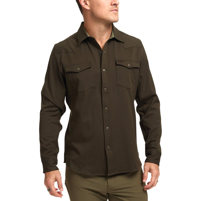 Howler Brothers Stockman Stretch Snapshirt Deep Woods Image 01