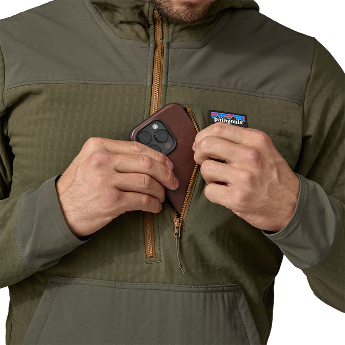 Patagonia Men's R2 TechFace Pullover Pine Needle Green Image 05