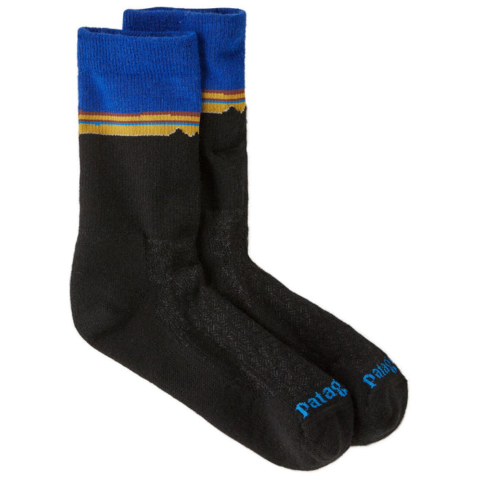 Patagonia Merino Wool Blend Crew Socks Classic Fitz Roy: Viking Blue Image 01