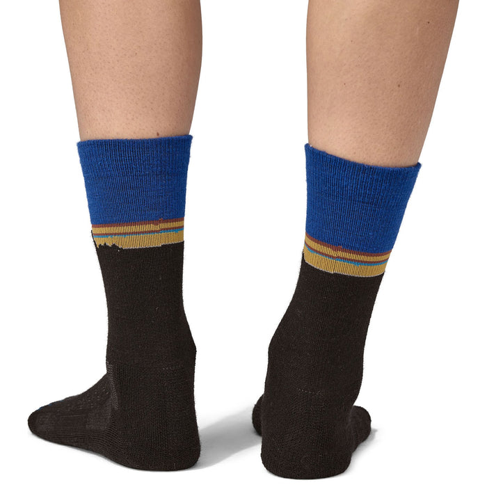 Patagonia Merino Wool Blend Crew Socks Classic Fitz Roy: Viking Blue Image 05