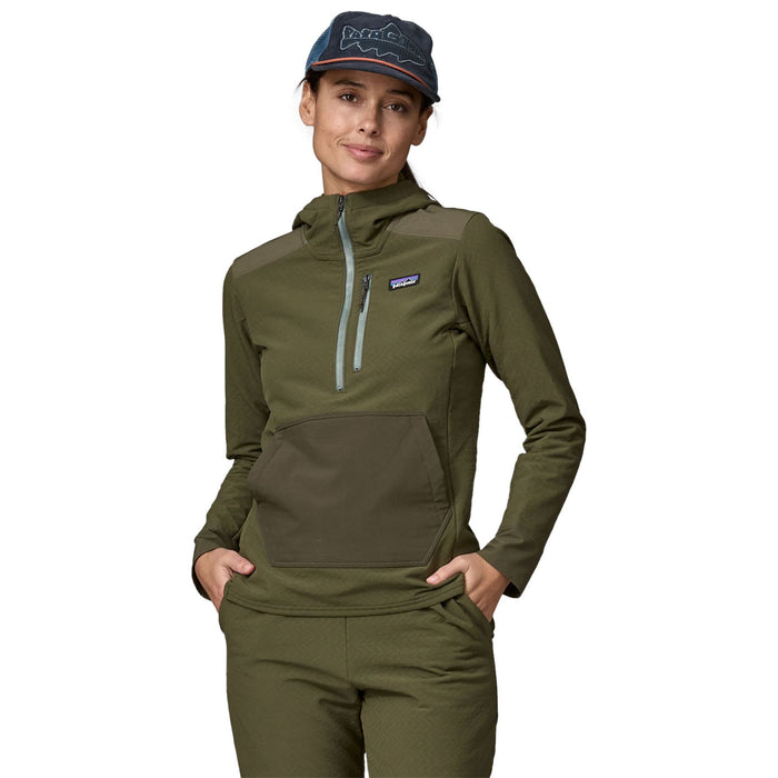 Patagonia Women's R2 CrossStrata Pullover Pine Needle Green Image 02