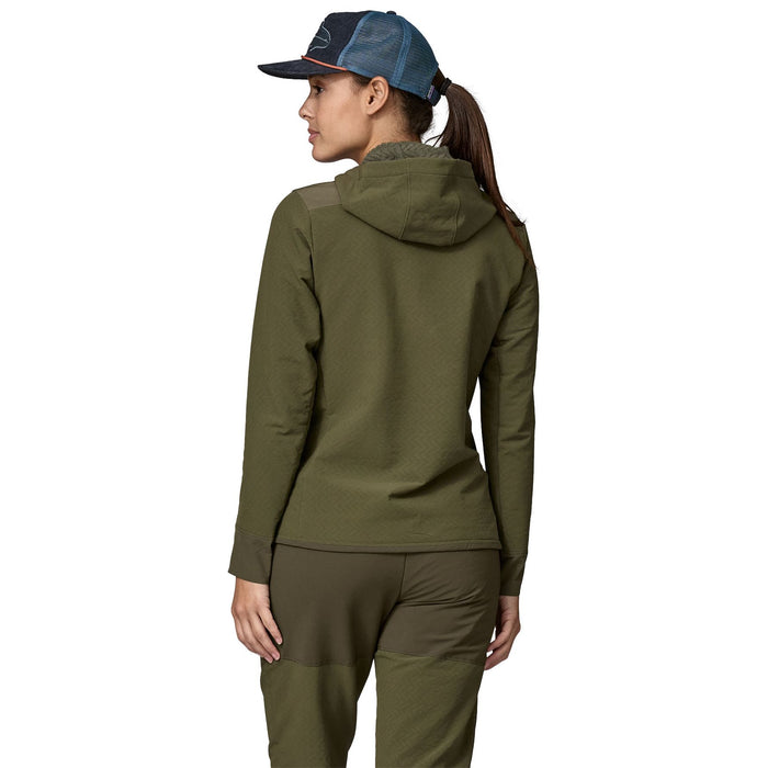 Patagonia Women's R2 CrossStrata Pullover Pine Needle Green Image 03