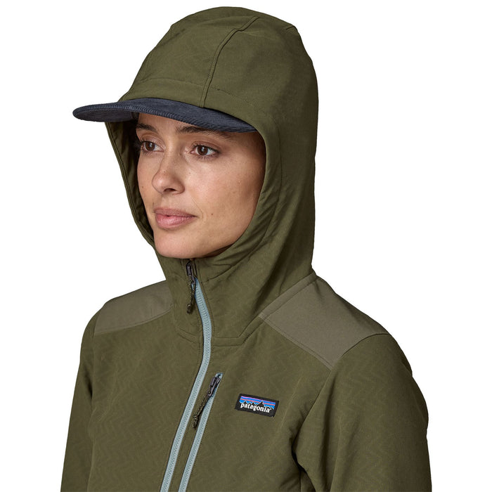 Patagonia Women's R2 CrossStrata Pullover Pine Needle Green Image 05