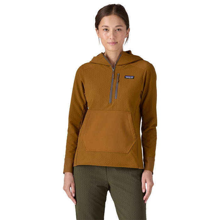 Patagonia Women's R2 CrossStrata Pullover Shelter Brown Image 02