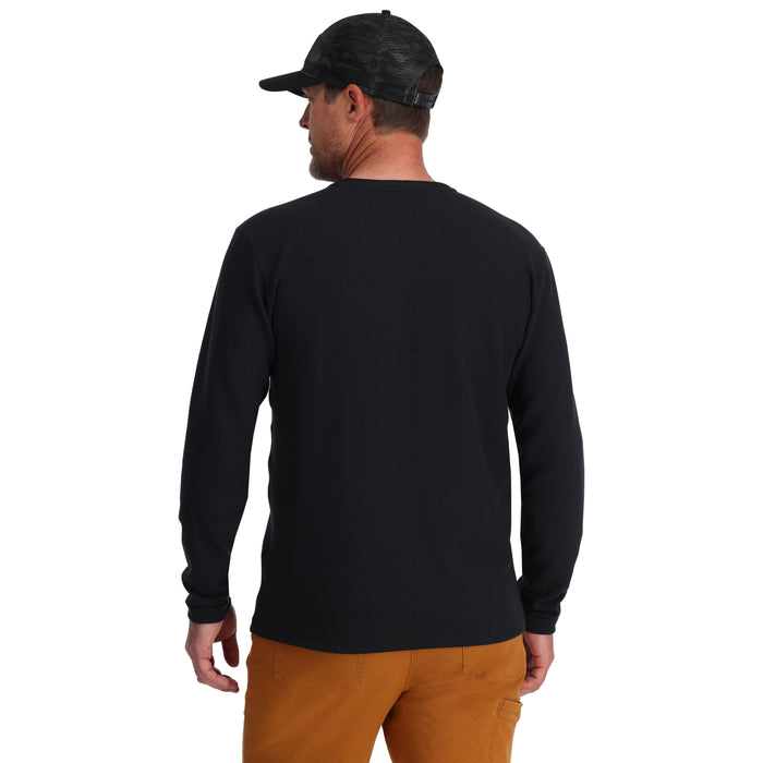 Simms Men's Highline Henley Black Image 04