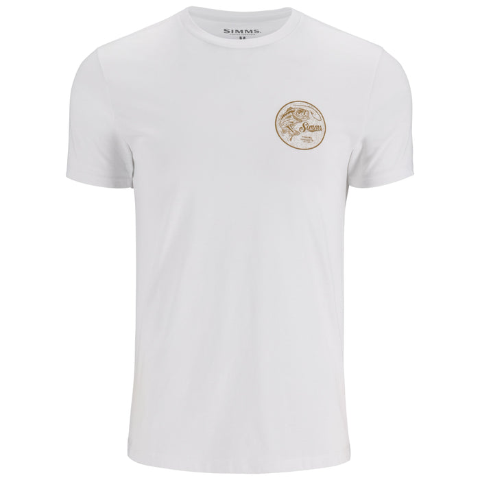 Simms Men's Nostalgic Bass T-Shirt White Image 01