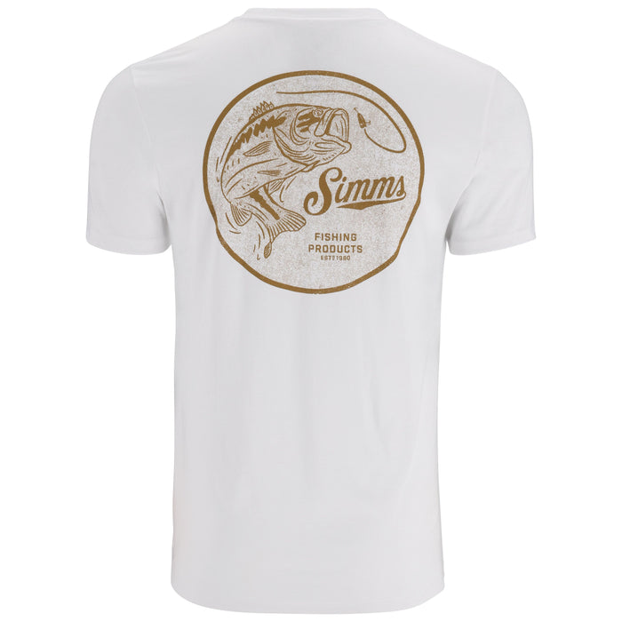 Simms Men's Nostalgic Bass T-Shirt White Image 02