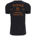 Simms Men's Stacked Bass T-Shirt Charcoal Heather Image 02