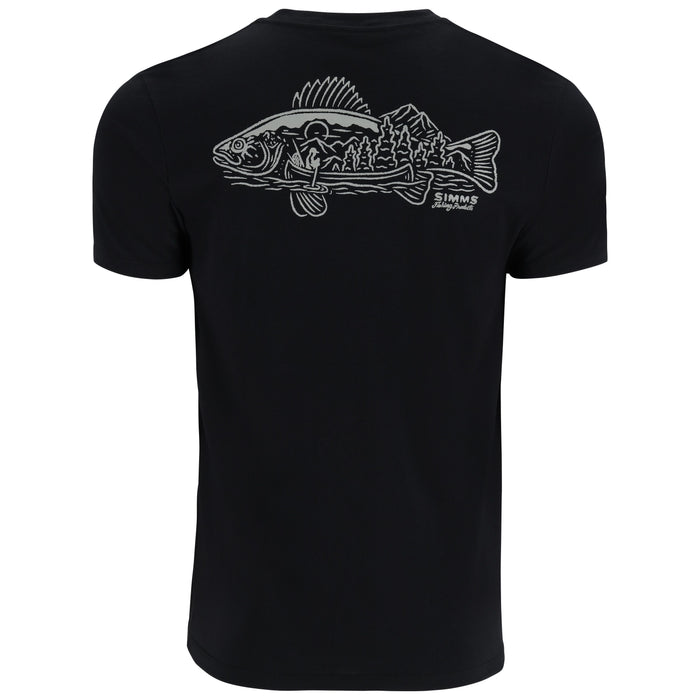 Simms Men's Walleye Scene T-Shirt Black Image 01