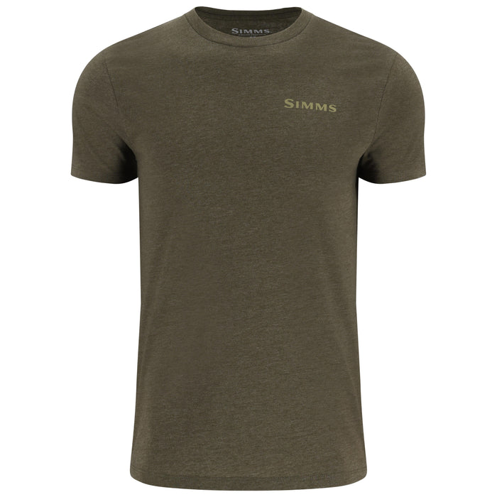 Simms Men's Walleye Scene T-Shirt Military Heather Image 02