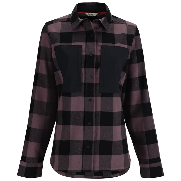 Simms Women's Guide Flannel Grayling Buffalo Check Image 01