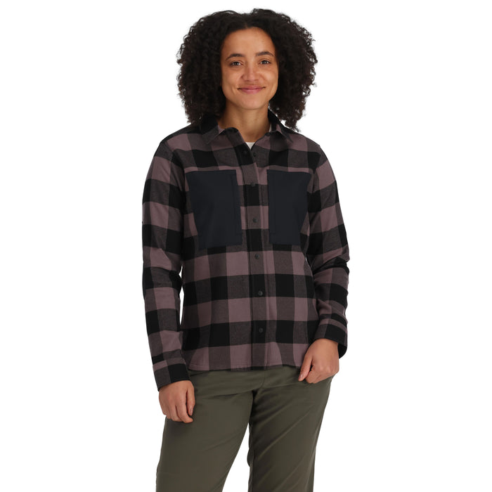 Simms Women's Guide Flannel Grayling Buffalo Check Image 03