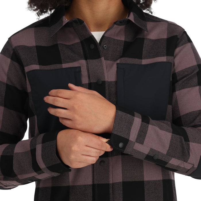 Simms Women's Guide Flannel Grayling Buffalo Check Image 07