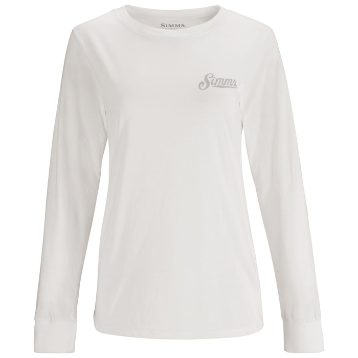 Simms Women's Royal Wulff Fly LS T-Shirt White Image 02