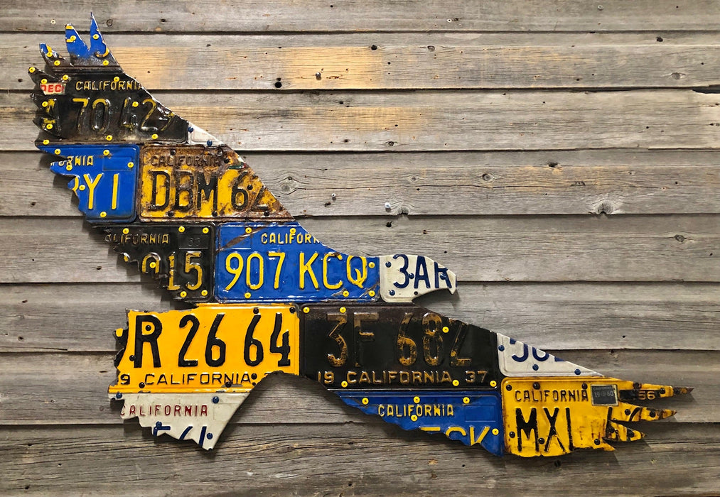 California Bald Eagle License Plate Art