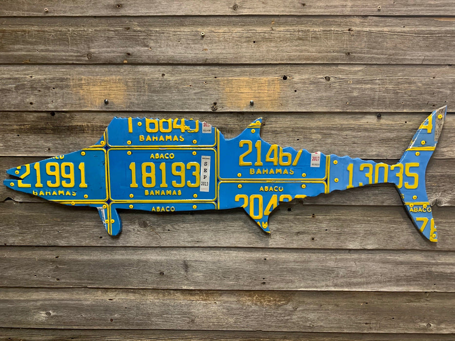 Bahamas Wahoo License Plate Art