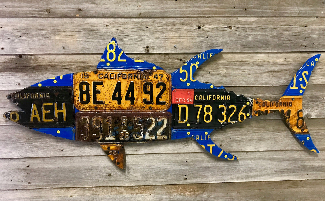 California Tuna License Plate Art