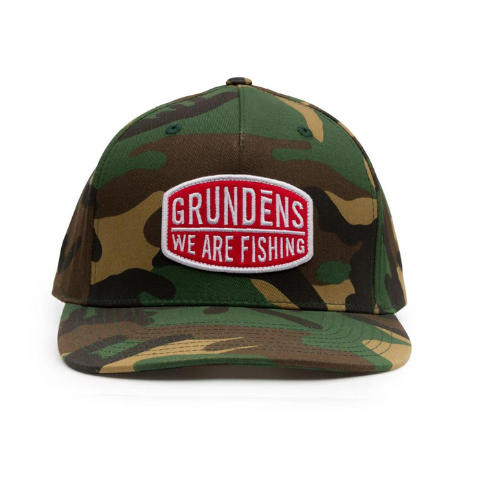 Grundens We Are Fishing Camo Trucker