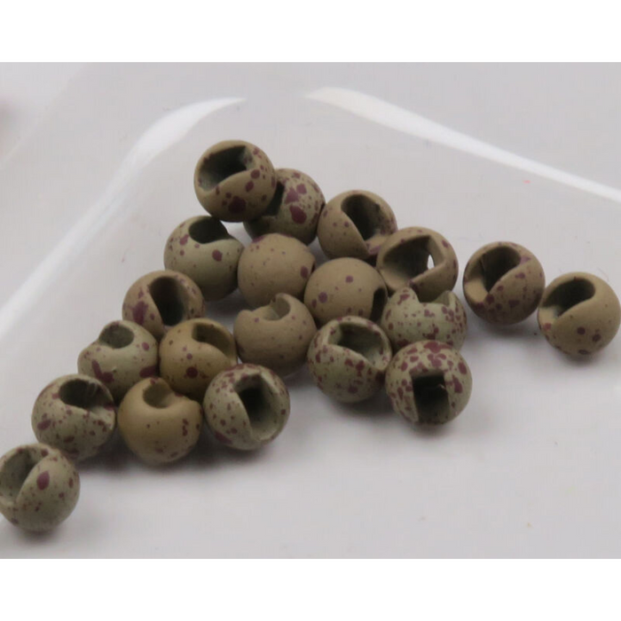 Mottled Tactical Slotted Tungsten Beads